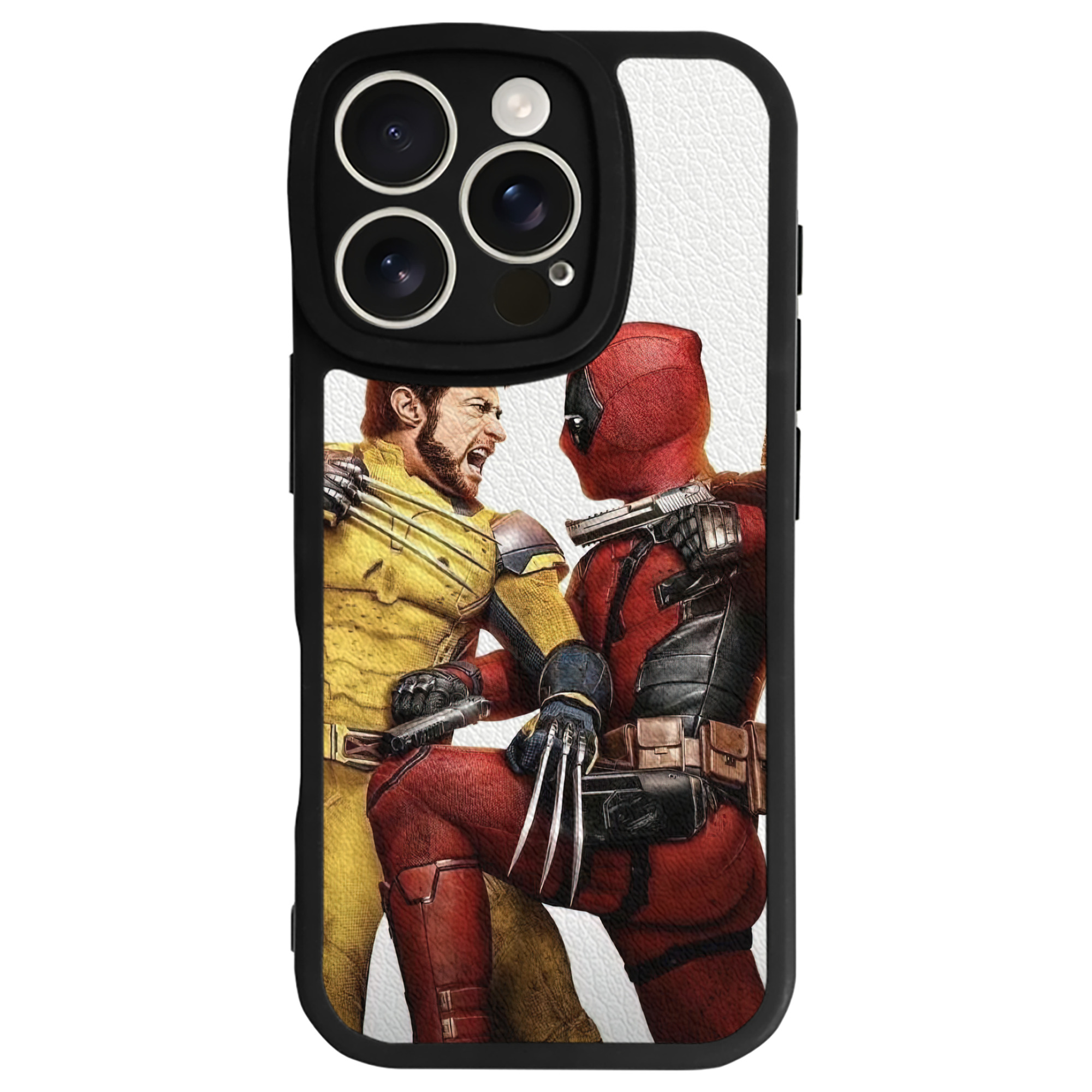 Deadpool デッドプール 【iPhone 16シリーズ対応】シリコンスマホケース（レザー調） 材質：シリコン
